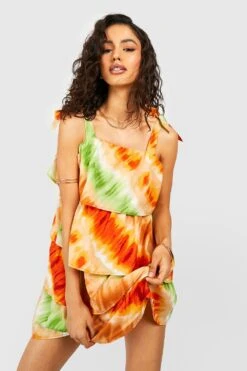 Gestuftes Batik-Minikleid 9 Gestuftes Batik-Minikleid -Stil Formen Verkäufe gzz38867 multi xl 3