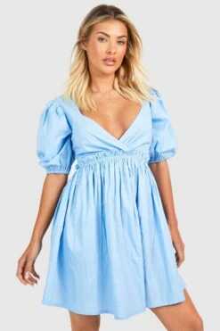 Smokkleid Aus Baumwolle