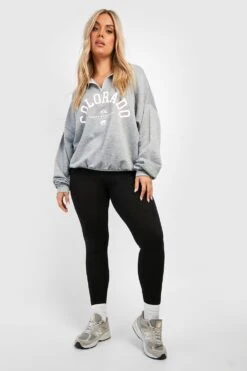 Plus Colorado Sweatshirt Mit Halbem Reißverschluss -Stil Formen Verkäufe gzz39435 ash20grey xl 2