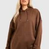 Plus Recycelter Basic Oversize Hoodie -Stil Formen Verkäufe gzz39760 chocolate xl
