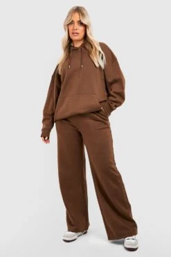 Plus Recycelter Basic Oversize Hoodie -Stil Formen Verkäufe gzz39760 chocolate xl 3