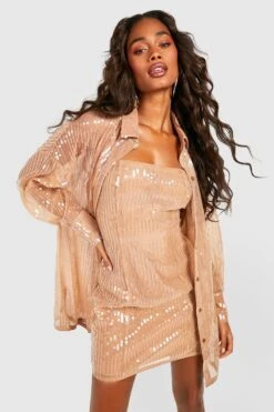 Pailletten-Minikleid 8 Pailletten-Minikleid -Stil Formen Verkäufe gzz40178 nude xl 2