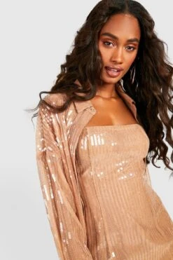 Pailletten-Minikleid 9 Pailletten-Minikleid -Stil Formen Verkäufe gzz40178 nude xl 3