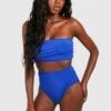 Gerippte Bikinihose Mit Hohem Bund -Stil Formen Verkäufe gzz41139 cobalt xl