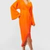 Wickel-Midikleid Mit Quasten-Saum -Stil Formen Verkäufe gzz41689 orange xl
