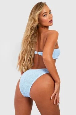 Hipster-Bikinihose Mit Hohem Bund Und Muschelsaum -Stil Formen Verkäufe gzz42507 cornflower20blue xl 1