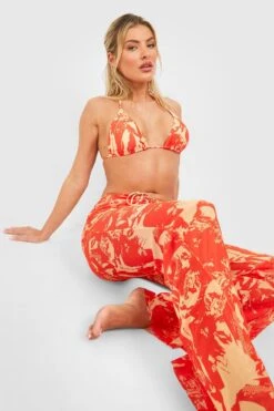 3er-Pack Batik Triangle-Bikini & Hose