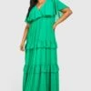 Plus Maxikleid Mit Weiten Ärmeln -Stil Formen Verkäufe gzz42548 bright20green xl