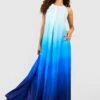 Maxikleid Mit Farbverlauf-Print -Stil Formen Verkäufe gzz42662 blue xl