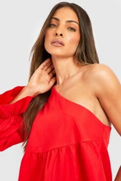 Einärmliges Gestuftes Smokkleid -Stil Formen Verkäufe gzz42663 red xl 3