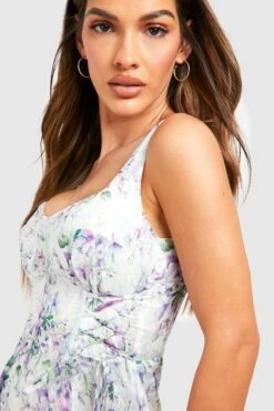 Chiffon-Midikleid Mit Print -Stil Formen Verkäufe gzz42698 multi xl 3