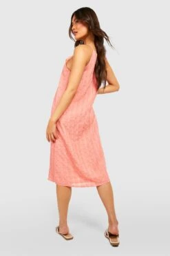 Strukturiertes Racer-Midikleid -Stil Formen Verkäufe gzz42711 orange xl 1