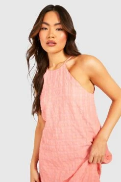 Strukturiertes Racer-Midikleid -Stil Formen Verkäufe gzz42711 orange xl 2