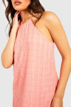 Strukturiertes Racer-Midikleid -Stil Formen Verkäufe gzz42711 orange xl 3