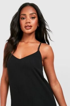 Smok-Maxikleid Aus Leinen Mit V-Ausschnitt -Stil Formen Verkäufe gzz42713 black xl 3