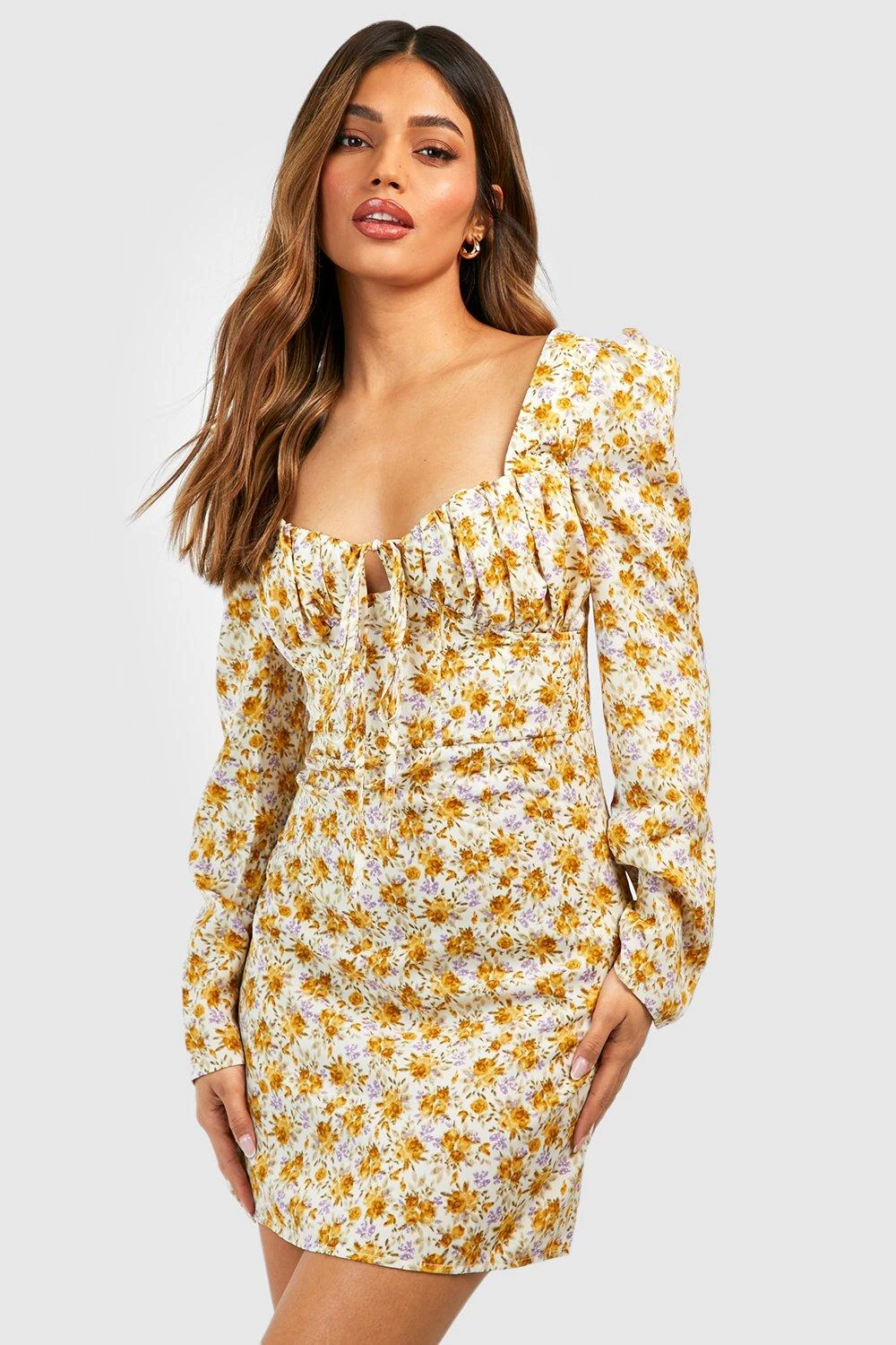 Skaterkleid Mit Floralem Print 3 Skaterkleid Mit Floralem Print