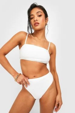 Petite Essentials-Bikinioberteil Mit Geradem Ausschnitt