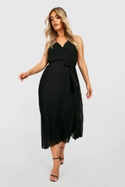 Plus Wickel-Skaterkleid Aus Chiffon -Stil Formen Verkäufe gzz44221 black xl 2