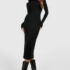 Basic Maxikleid Mit Rollkragen 2 Basic Maxikleid Mit Rollkragen -Stil Formen Verkäufe gzz45790 black xl