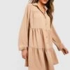 Gestuftes Hemd-Kleid 1 Gestuftes Hemd-Kleid -Stil Formen Verkäufe gzz46792 camel xl