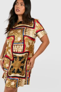 Plus Etuikleid Mit Print