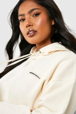 Plus Oversize Hoodie -Stil Formen Verkäufe gzz47796 ecru xl 3