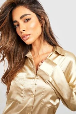 Oversize Utility Midi-Hemdkleid -Stil Formen Verkäufe gzz47967 stone xl 3