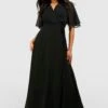 Petite Brautjungern-Wickelkleid Mit Weiten Ärmeln -Stil Formen Verkäufe gzz48895 black xl