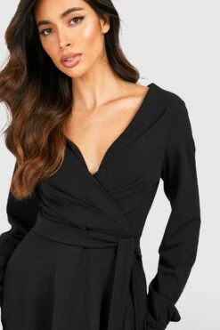 Wickel-Skaterkleid Mit Gürtel -Stil Formen Verkäufe gzz49366 black xl 3