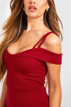 Schulterfreies Midikleid 9 Schulterfreies Midikleid -Stil Formen Verkäufe gzz49931 berry xl 3