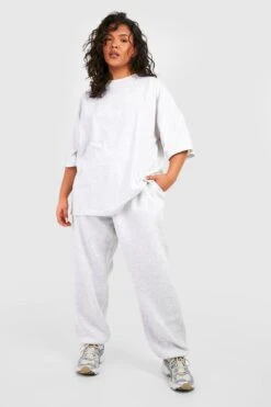 Plus Oversize T-Shirt Mit Dsgn Studio 3D Stickerei -Stil Formen Verkäufe gzz49938 ash20grey xl 2