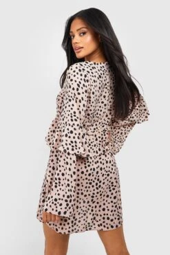 Smok-Kleid Mit Rüschen-Detail -Stil Formen Verkäufe gzz50475 stone xl 1