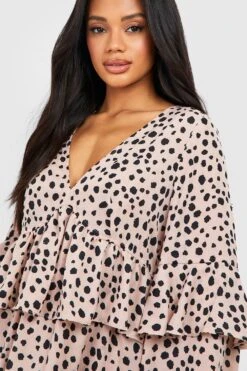 Smok-Kleid Mit Rüschen-Detail -Stil Formen Verkäufe gzz50475 stone xl 3