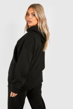 Plus Hoodie Mit Dsgn Studio Applikation -Stil Formen Verkäufe gzz50901 black xl 1
