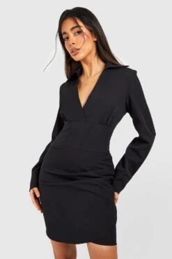 Blazer-Kleid Mit Korsett-Detail