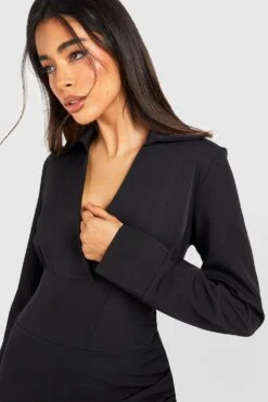 Blazer-Kleid Mit Korsett-Detail 9 Blazer-Kleid Mit Korsett-Detail -Stil Formen Verkäufe gzz51001 black xl 3