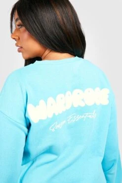 Plus Sweatshirt-Trainingsanzug Mit Print -Stil Formen Verkäufe gzz51097 aqua xl 3