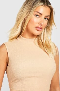 Hochgeschlossenes Strukturiertes ärmelloses Maxikleid -Stil Formen Verkäufe gzz51165 stone xl 3