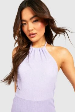 Strukturiertes Hochgeschlossenes Midi-Skaterkleid -Stil Formen Verkäufe gzz51196 lilac xl 3