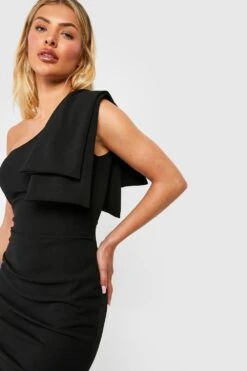 Asymmetrisches Maxikleid Mit Drapiertem Detail -Stil Formen Verkäufe gzz51229 black xl 3