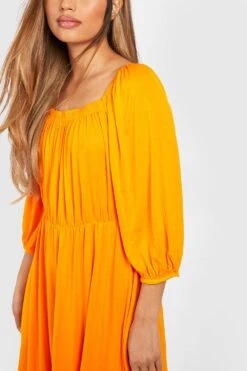 Skaterkleid Mit Blouson-Ärmeln -Stil Formen Verkäufe gzz51803 orange xl 3