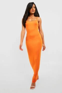 Rundhals-Maxikleid -Stil Formen Verkäufe gzz51812 orange xl 2