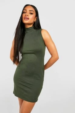 Oversize T-Shirt-Kleid Aus Baumwolle -Stil Formen Verkäufe gzz52013 khaki xl 2