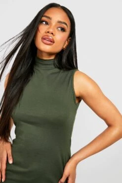 Oversize T-Shirt-Kleid Aus Baumwolle -Stil Formen Verkäufe gzz52013 khaki xl 3