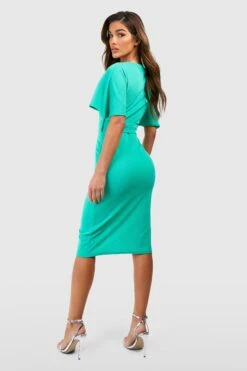 Kimono-Midikleid Mit Bindegürtel -Stil Formen Verkäufe gzz52212 bright20green xl 1