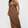 Plus Neckholder-Maxikleid Aus Jersey Mit Leopardenprint 2 Plus Neckholder-Maxikleid Aus Jersey Mit Leopardenprint -Stil Formen Verkäufe gzz52247 leopard xl