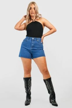 Plus Strukturierter Neckholder-Body Mit Ring-Detail -Stil Formen Verkäufe gzz52267 black xl 2