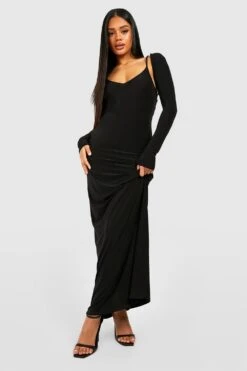 Bolero-Maxikleid -Stil Formen Verkäufe gzz52285 black xl 2