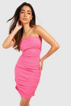 Gerafftes Jersey Bandeau-Minikleid Aus Crepestoff 9 Gerafftes Jersey Bandeau-Minikleid Aus Crepestoff -Stil Formen Verkäufe gzz52848 hot20pink xl 3