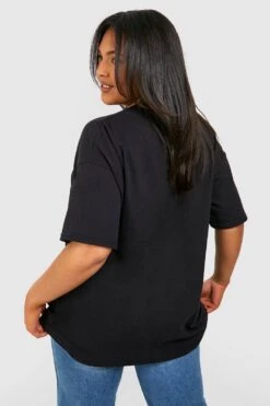 Plus Oversize T-Shirt Mit New York Schriftzug -Stil Formen Verkäufe gzz52979 black xl 1